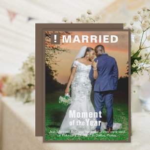 Boda Añadir tarjeta de portada de la revista Photo