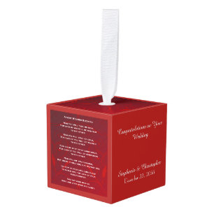 Boda Apache bendice ornamento rojo personalizado