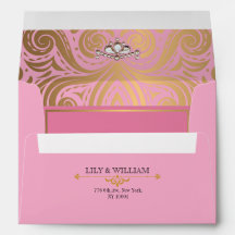 Boda Artdeco Diamante Oro Rosa Elegante
