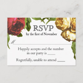 Boda artística floral RSVP