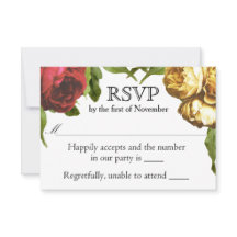 Boda artística floral RSVP