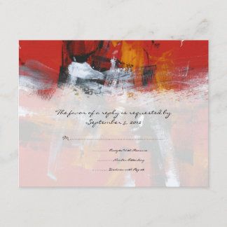 Boda artística roja y negra RSVP