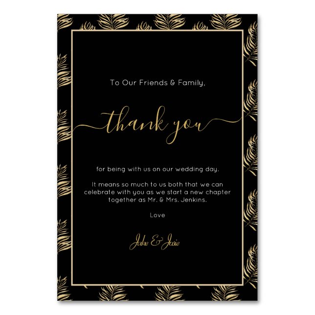 Boda audaz de la hoja de helecho de oro gracias ta (Anverso)