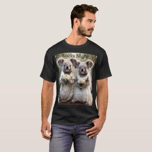Boda australiano del oso Koala, camiseta nocturna