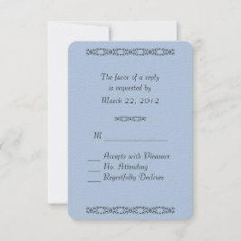 Boda azul de acero ligero sólido RSVP