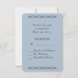 Boda azul de acero ligero sólido RSVP