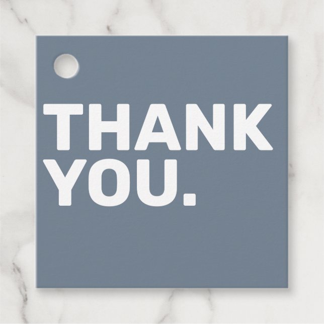 Boda Azul Negrita Gracias Etiqueta Favor (Anverso)