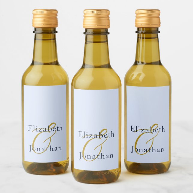 Boda azul opulento (Botellas)