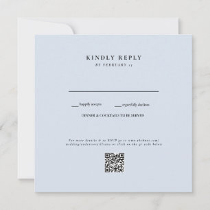 Boda azul turbio Código QR II RSVP