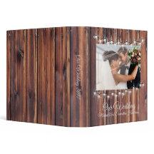 Boda Barnwood de las luces de cadena