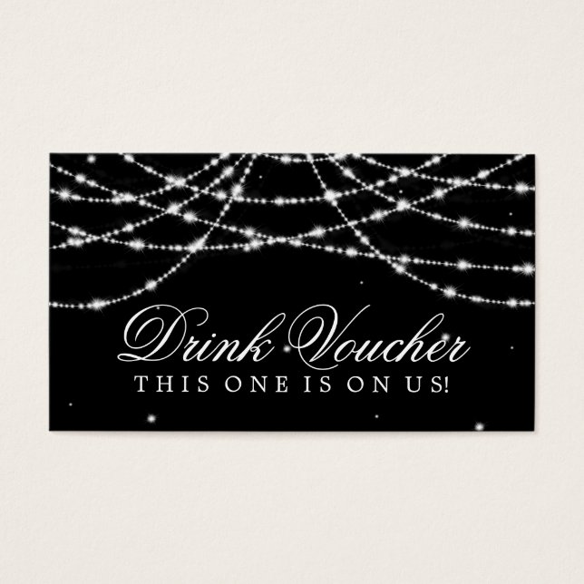 Boda Bebe Voucher Sparkling String Negro (Frente)