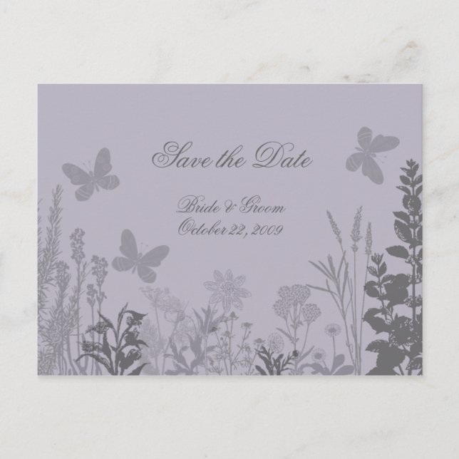 Boda Belle Guardar la tarjeta postal de fecha (Anverso)