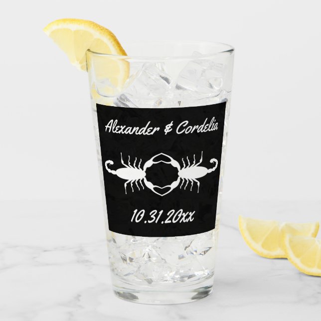 Boda blanco gótico Scorpions Personalizado (Anverso (hielo))