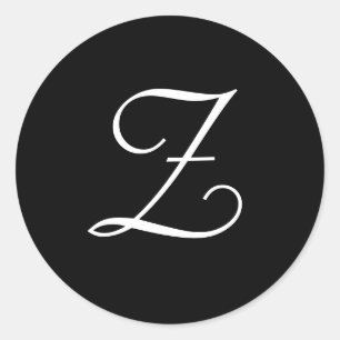 Boda blanco negro Pegatinas monográficos Z