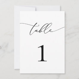 Boda blanco/número de tabla de eventos