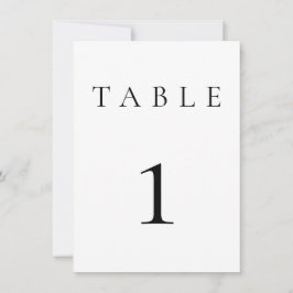 Boda blanco/número de tabla de eventos