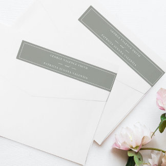 Boda blanco verde elegante del guión del cuadro