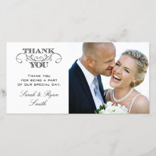 Boda blanco y negro moderno foto tarjetas de agrad