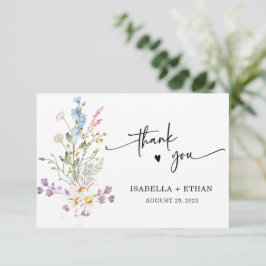 Boda Bohemio de Flores Silvestres Personalizada