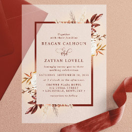 Boda Boho de Floral Rústica Terracota Pampas