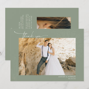 Boda Boho Desierto Moderno Agradecimiento de Bod