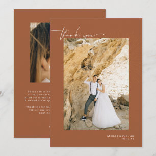 Boda Boho Desierto Moderno   Simple Agradecimiento