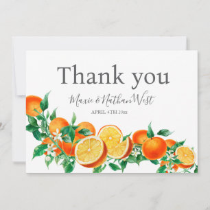 Boda Boho Flor de Naranja Agradecimiento
