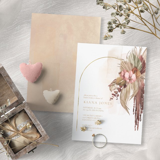 Boda Boho Oasis Floral Invitación de Despedida de  (Subido por el creador)