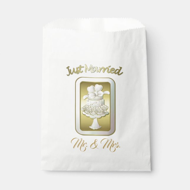 Boda - Bolsas de Favor Blancas (Anverso)