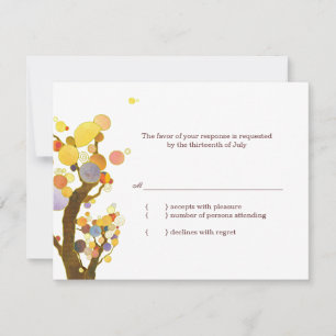 Boda botánica de árboles caprichosos RSVP
