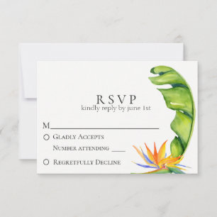 Boda botánica de Isla Tropical RSVP