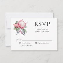 Boda botánica King Protea RSVP