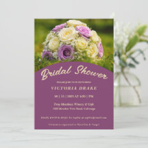 Boda Bouquet Bridal Shower Invitación