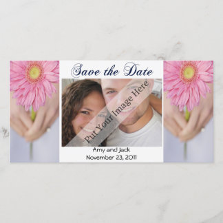 Boda Bouquet Guardar la tarjeta fotográfica de fec