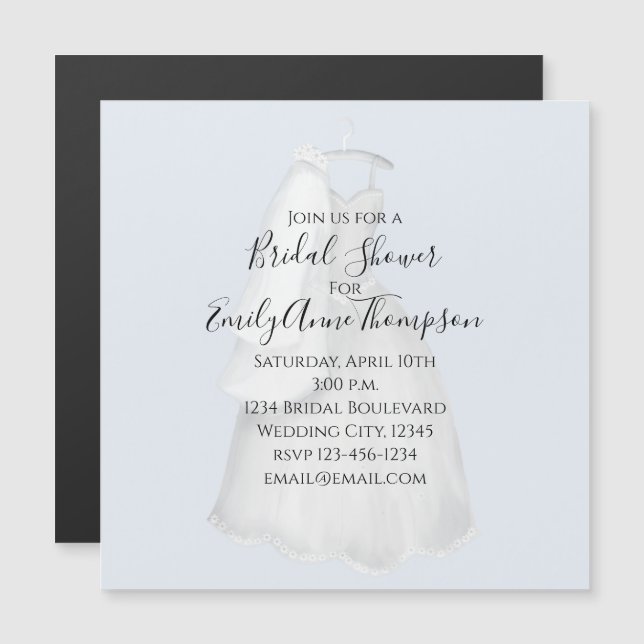 boda Bridal Shower Bonito Magnet (Anverso/Reverso)
