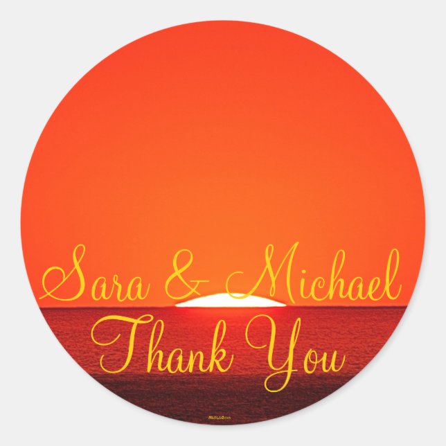 Boda Bride Groom Etiqueta de agradecimiento (Anverso)