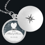 Boda Bridesmaid Keepsake Gracias Collar<br><div class="desc">Collares de sake Elija Plata o Plata Estridente</div>