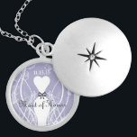 Boda Bridesmaid Keepsake Gracias Collar<br><div class="desc">Collares de sake Elija Plata o Plata Estridente</div>