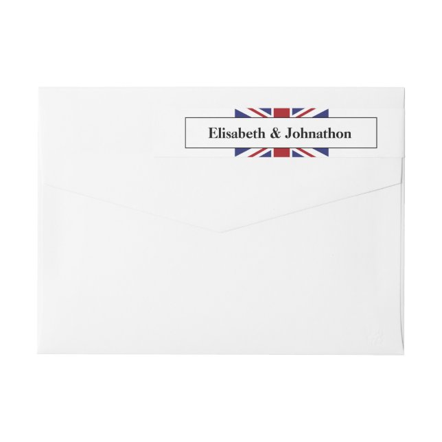 Boda Británica Bandera Union Jack (Reverso)