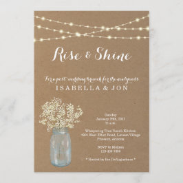 Boda Brunch Buenos días después de la invitación