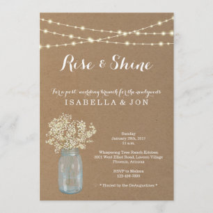 Boda Brunch Buenos días después de la invitación