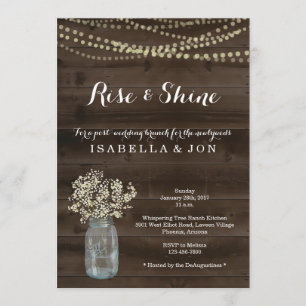 Boda Brunch Buenos días después de la invitación