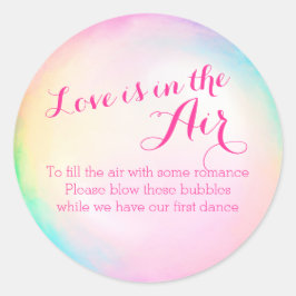 Boda Burbujas Etiqueta de pegatinas de botella