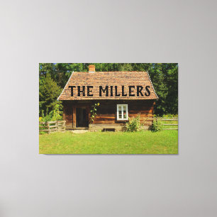 BODA CABIN CANVAS DE ARTE PERSONALIZADO