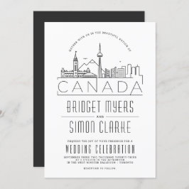 Boda canadiense | Invitación a Skyline