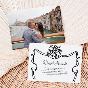 Boda caprichoso campanilla Invitación Boda de foto