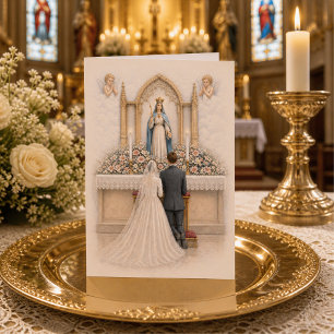 Boda Católica Agradecimiento Floral Altar Nuestra