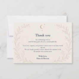 Boda Celestial Tarjeta de Agradecimiento de Boda N