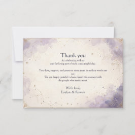 Boda Celestial Tarjeta de Agradecimiento de Boda N