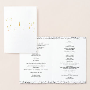 BODA CEREMONY PROGRAMA tipo simple con letra